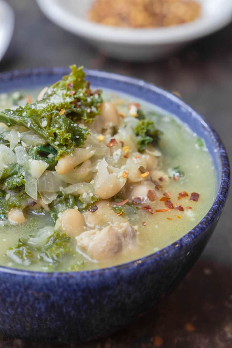 White Bean and Kale Soup Recipe | The Mediterranean Dish