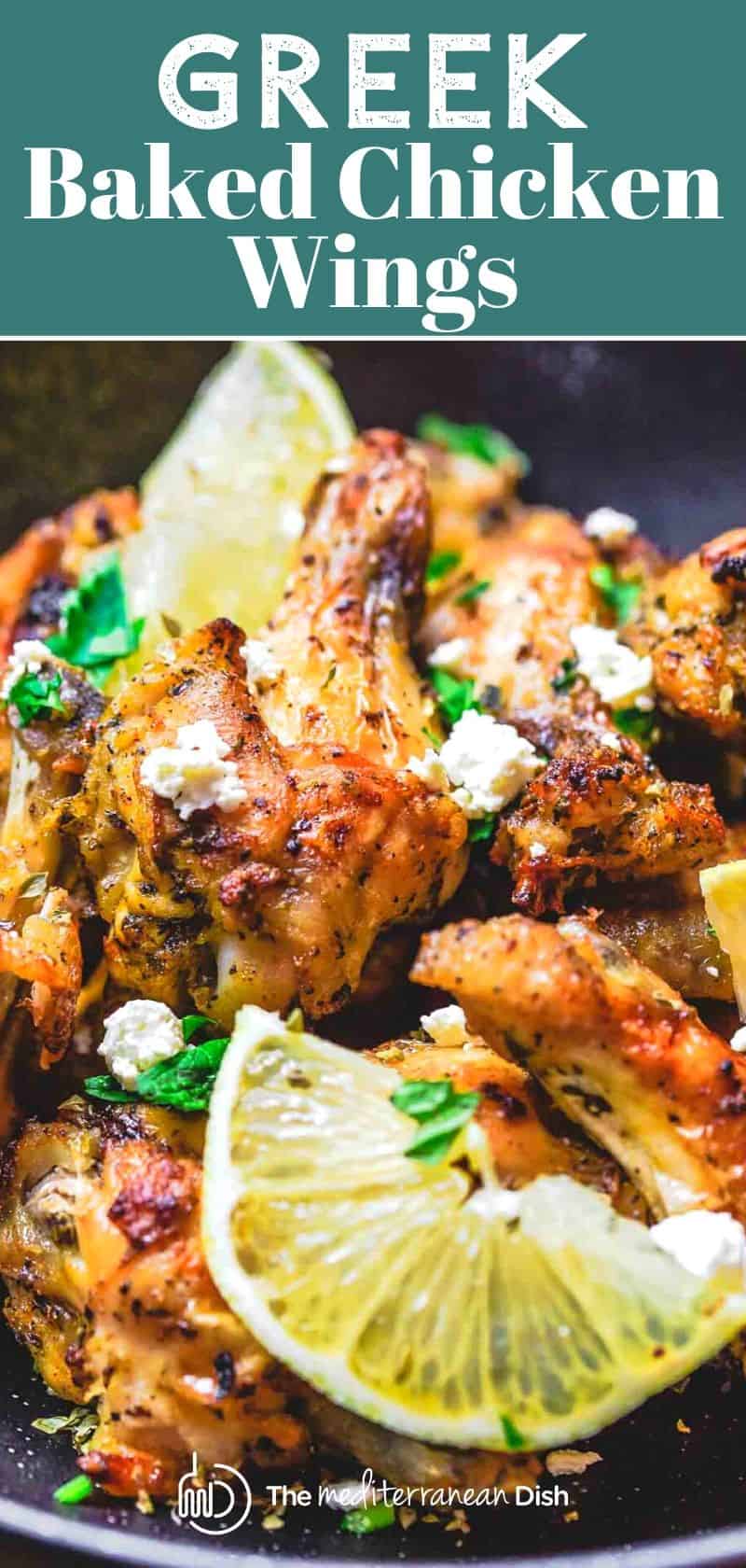Greek Baked Chicken Wings Recipe with Tzatziki Sauce | The ...
