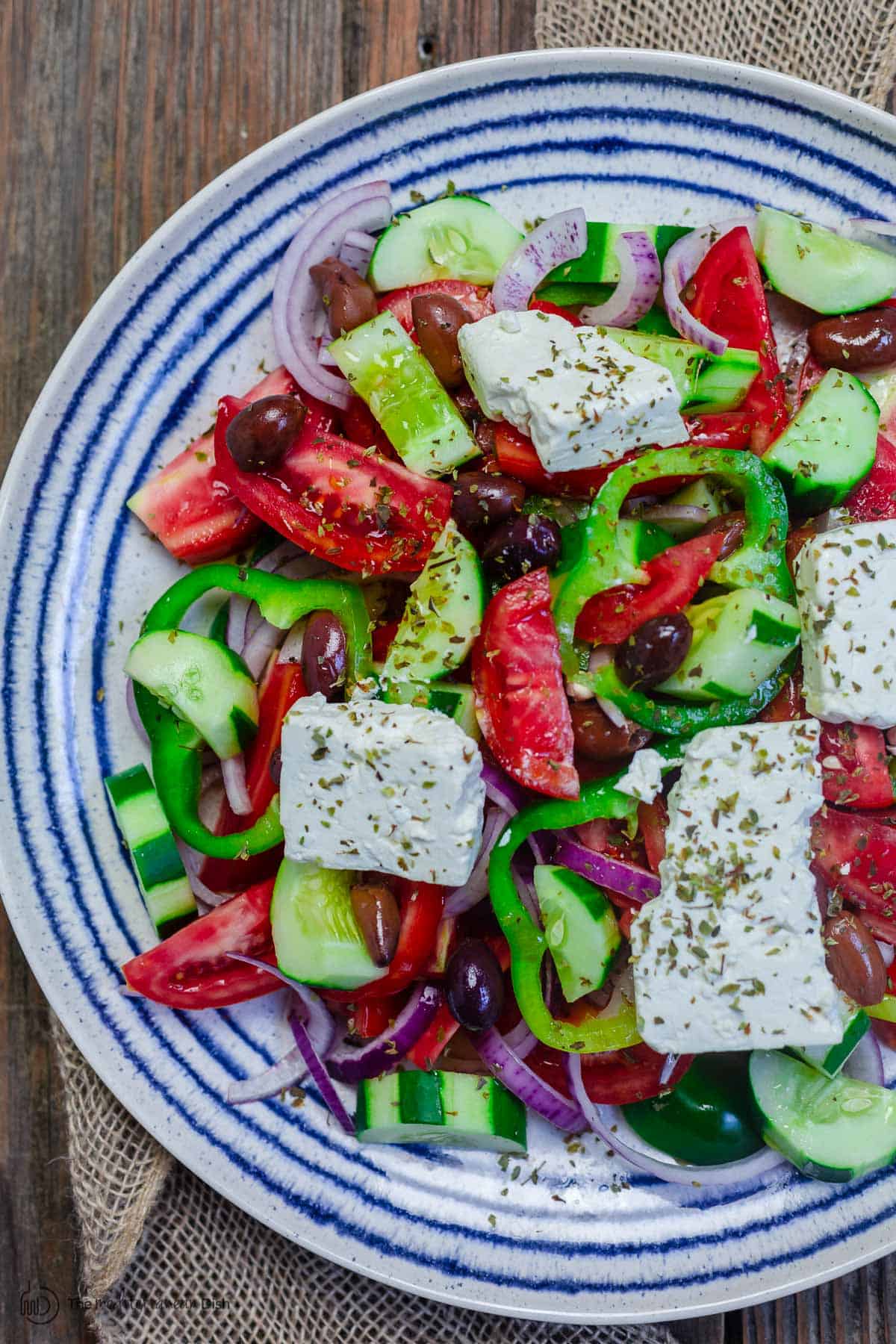 Real Reap Xx Video - The Real Deal Greek Salad Recipe (Traditional)| The Mediterranean Dish