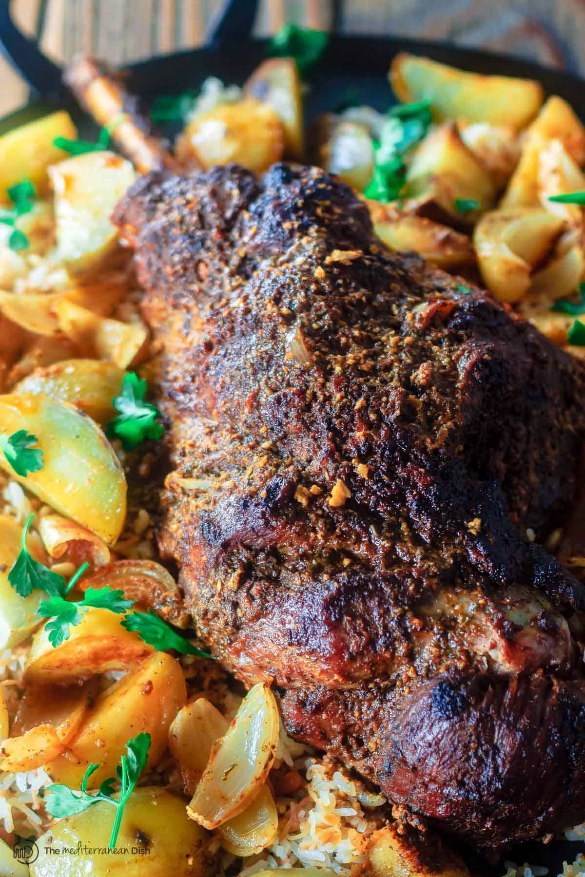 Seriously Tasty Roast Leg of of Lamb Recipe | The Mediterranean Dish