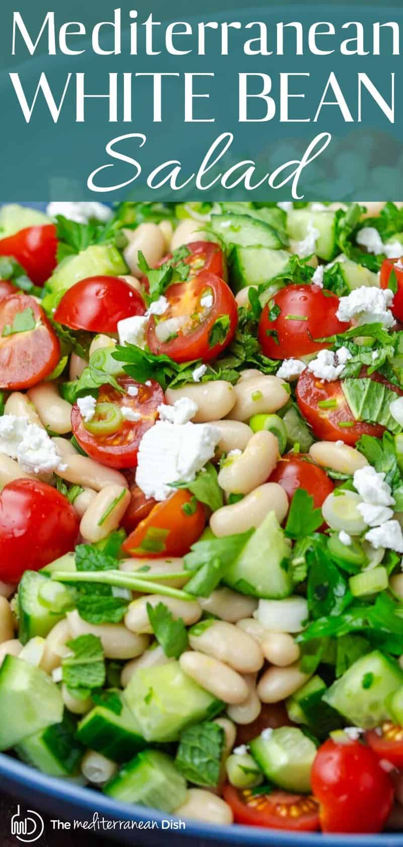 Easy White Bean Salad Recipe | The Mediterranean Dish