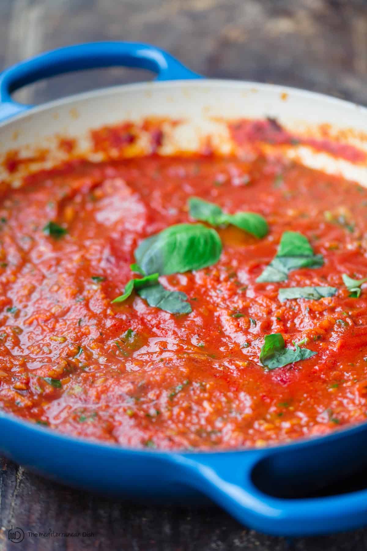 Easy Homemade Spaghetti Sauce Recipe - The Mediterranean Dish