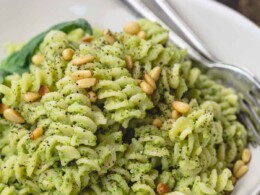 Lemon Broccoli Pesto Pasta - The Mediterranean Dish