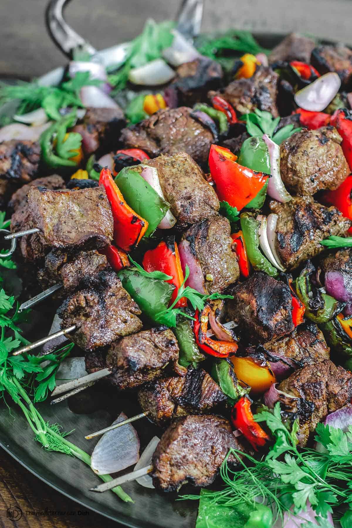 Armenian Shish Kebab - Skewered Lamb Cooked Over Hot Coals