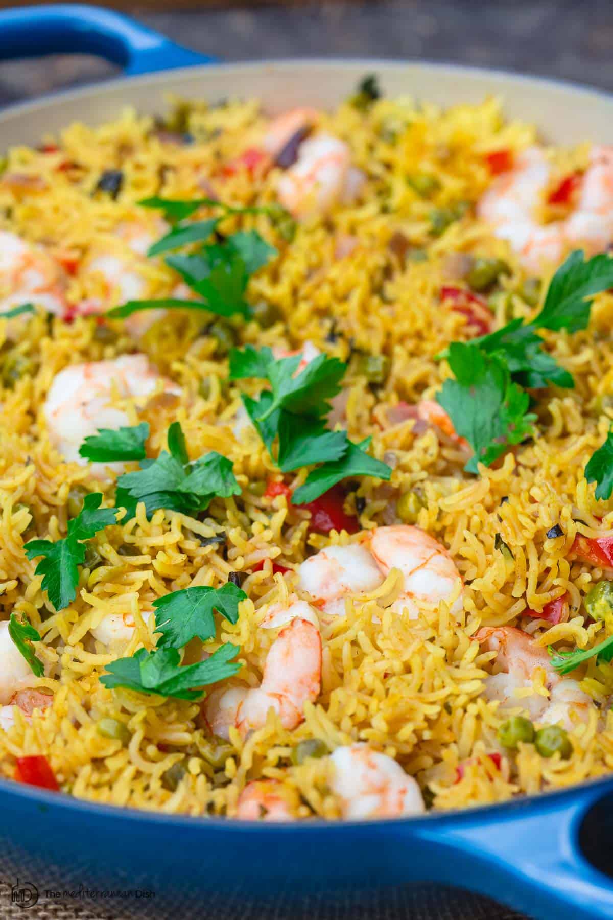 One Pan Shrimp and Rice (Healthy & Delicious) | The Mediterranean Dish
