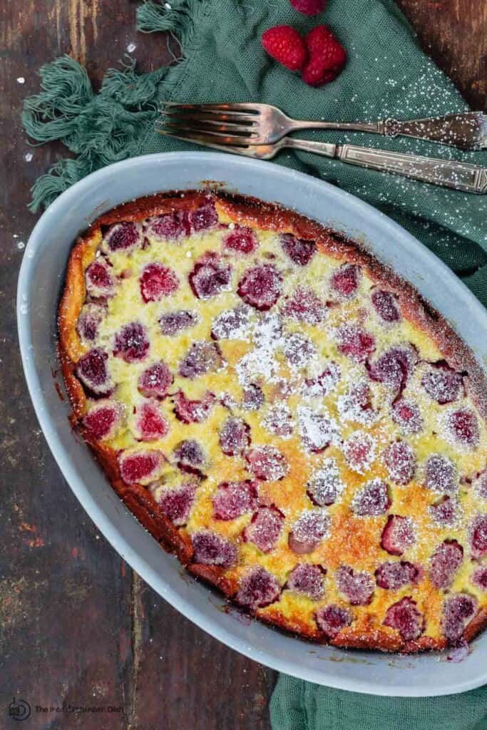 Melissa Clark's Raspberry Clafouti - The Mediterranean Dish