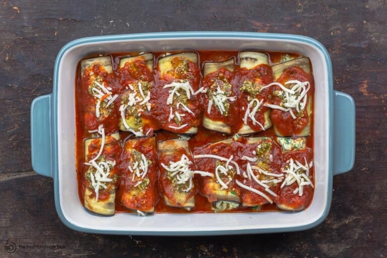 Easy Eggplant Rollatini Recipe The Mediterranean Dish