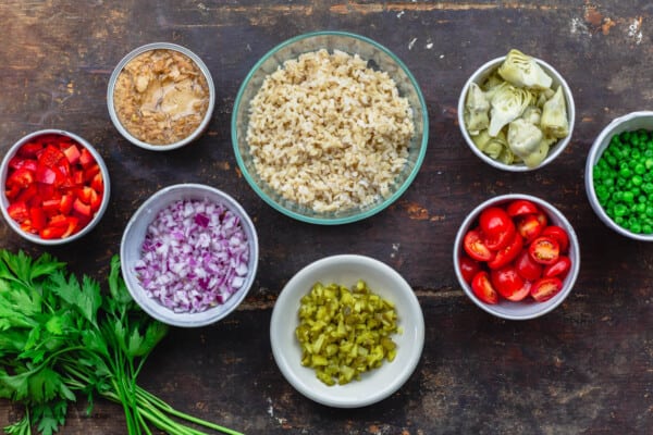 Healthy Brown Rice Salad, Italian-Style | The Mediterranean Dish