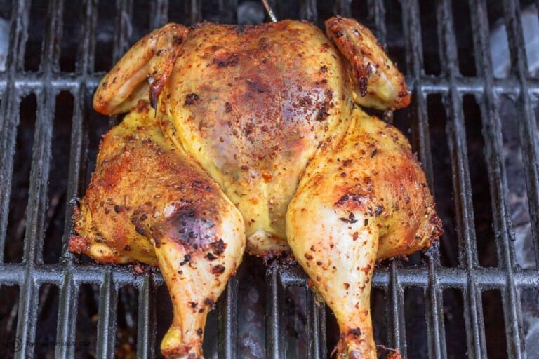 Juiciest Grilled Whole Chicken (w/ Video) | The Mediterranean Dish