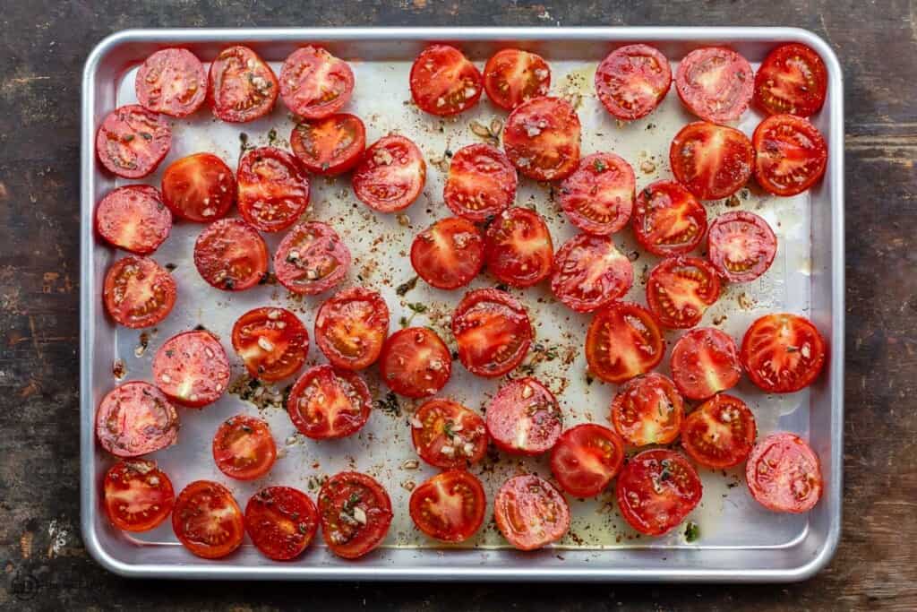 Quick Oven Roasted Tomatoes Recipe The Mediterranean Dish