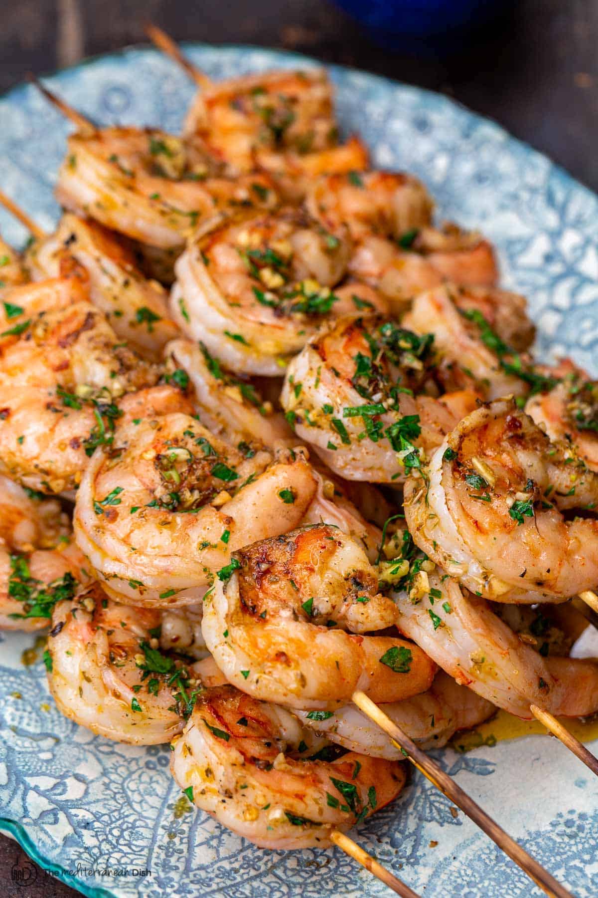 Grilled Shrimp Kabobs Mediterranean Style The Mediterranean Dish