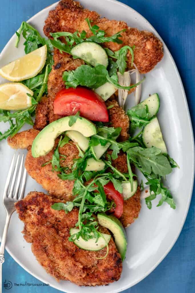 Chicken Schnitzel Recipe | The Mediterranean Dish