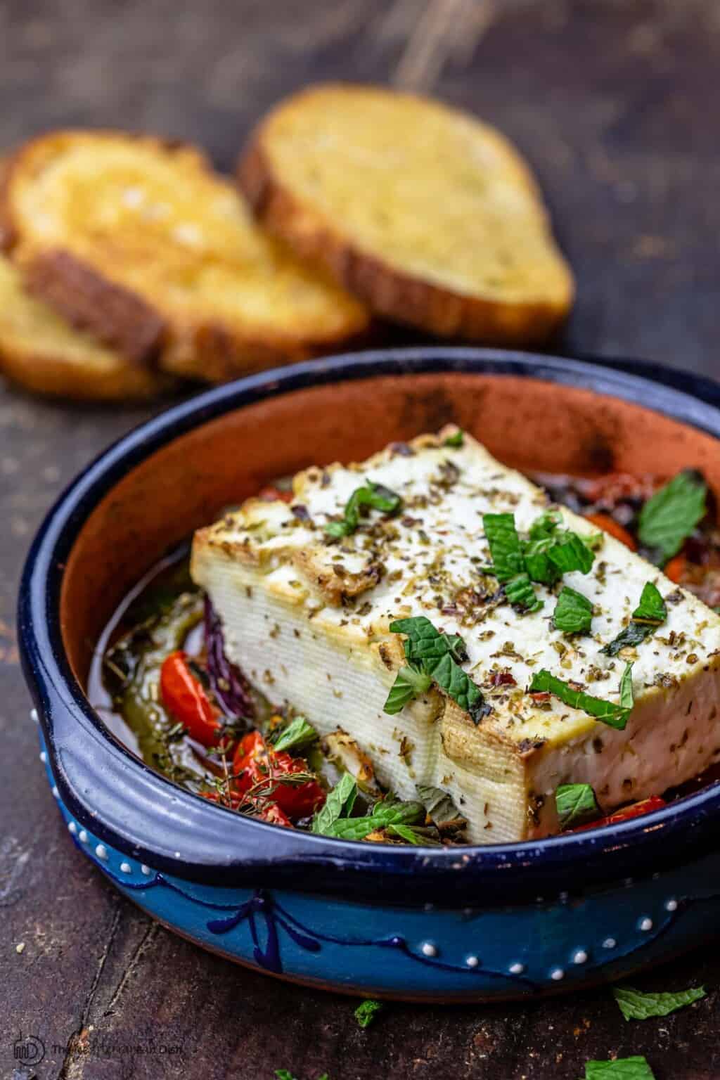 Easy Greek Baked Feta Recipe | The Mediterranean Dish