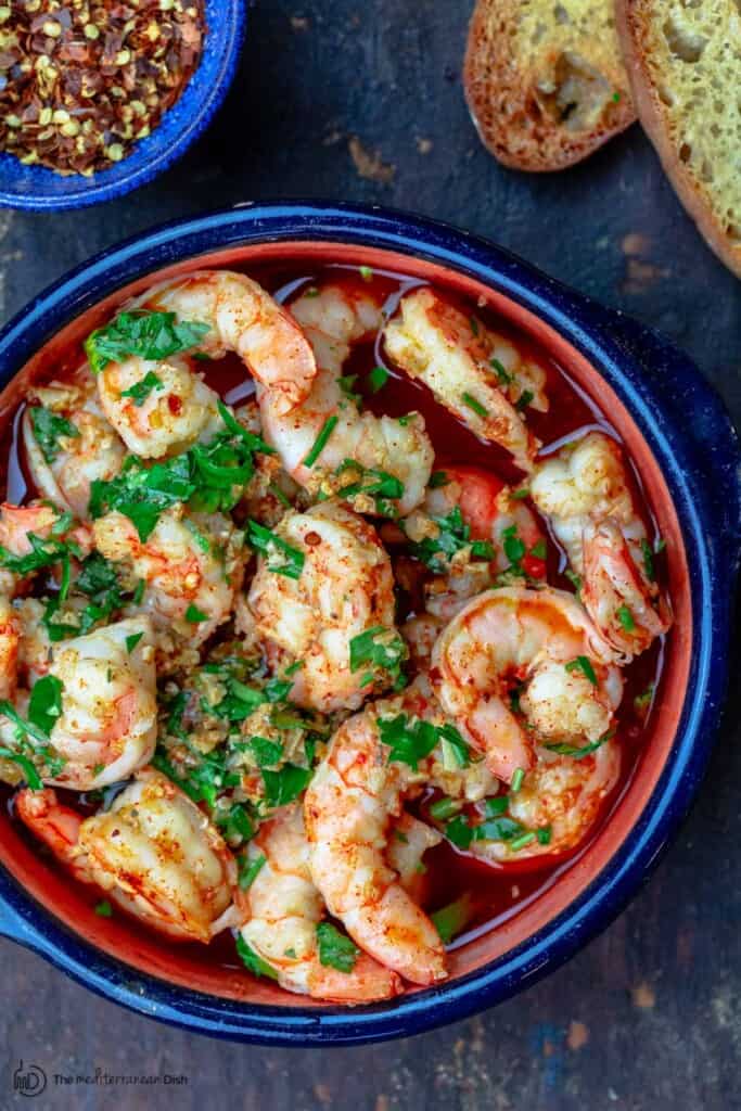 Gambas al Ajillo (10-Min Spanish Garlic Shrimp) | The Mediterranean Dish