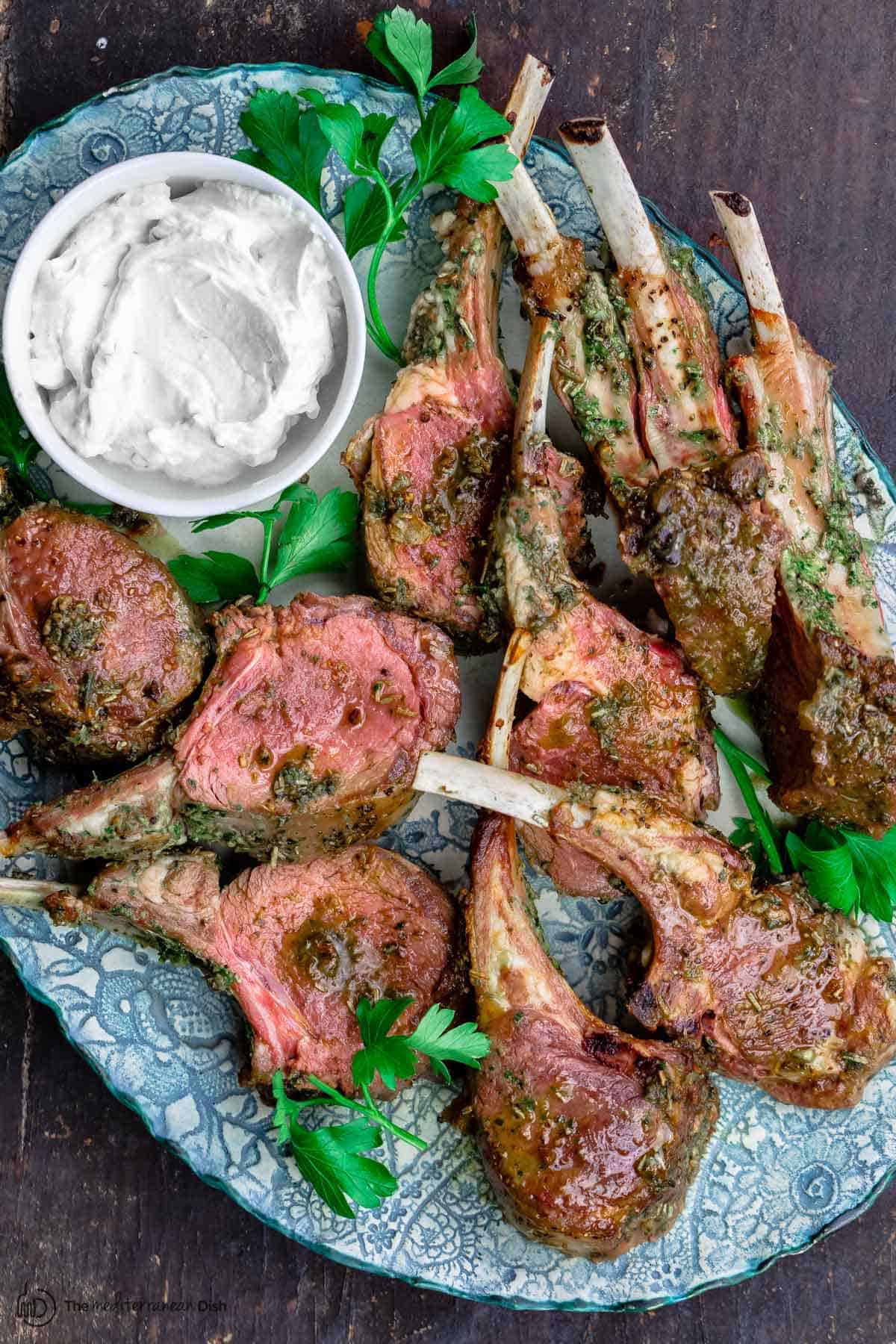 Mediterranean Garlic Herb Crusted Rack Of Lamb The Mediterranean Dish