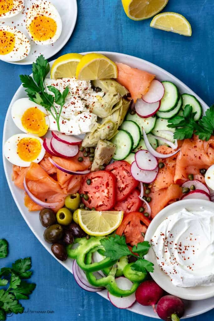 Easy Smoked Salmon Platter | The Mediterranean Dish