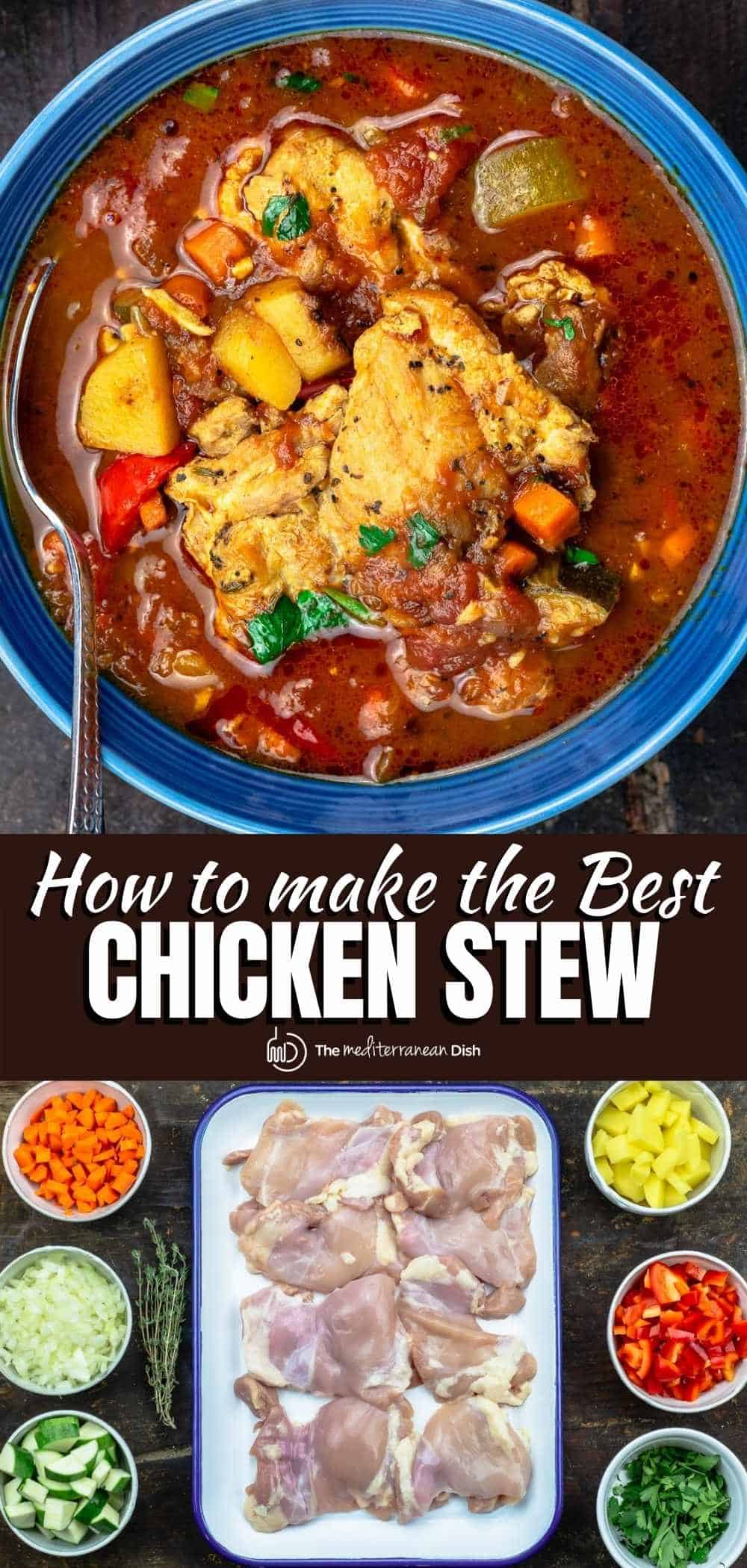 Easy Chicken Stew Recipe (Stove top & Crock Pot) | The Mediterranean Dish