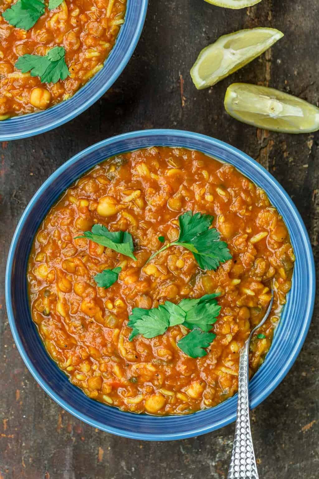 Moroccan Harira Soup Recipe (Vegetarian & GF)| The Mediterranean Dish
