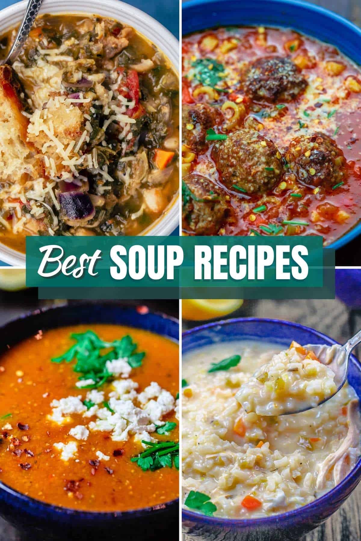 collection of best soup recipes from The Mediterranean Dish