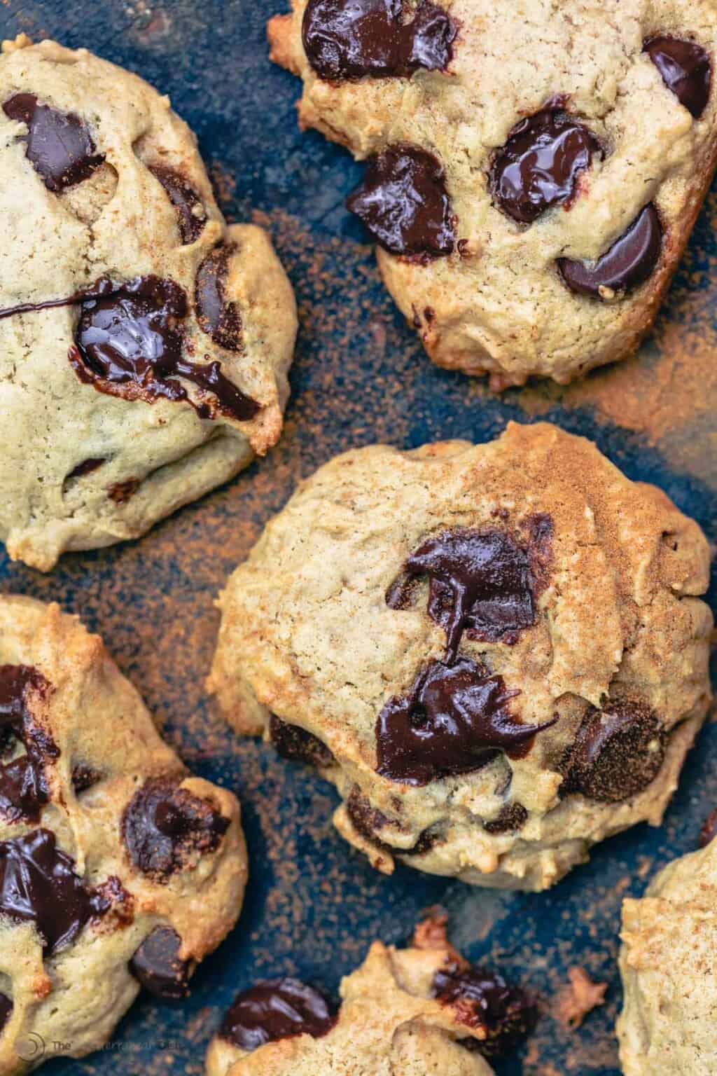 Perfect Tahini Chocolate Chip Cookies (No Butter) | The Mediterranean Dish