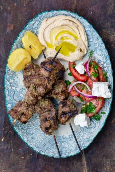 Juiciest Grilled Lamb Kabobs | The Mediterranean Dish