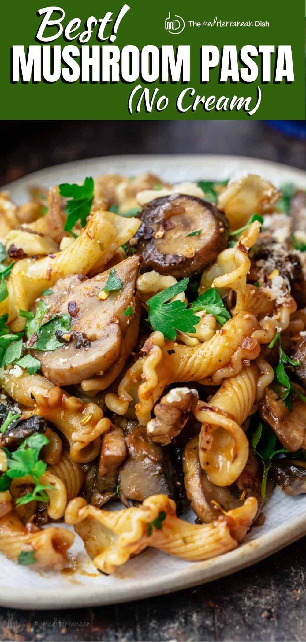 Creamy Garlic Mushroom Pasta (SECRET sauce) | The Mediterranean Dish