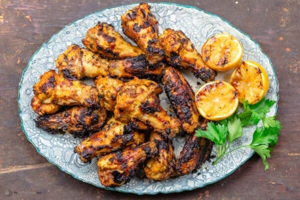 Grilled Chicken Wings (Crispy & Flavor-Packed!) l The Mediterranean Dish