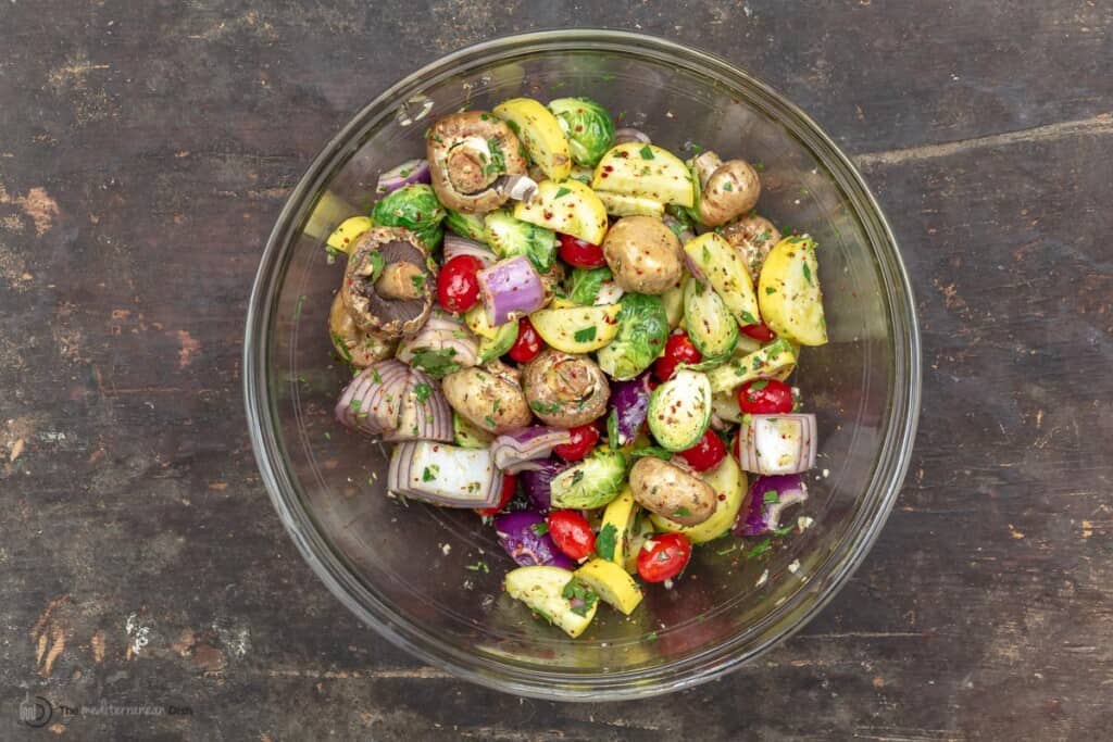 Easy Grilled Vegetable Kabobs W Oven Option L The Mediterranean Dish