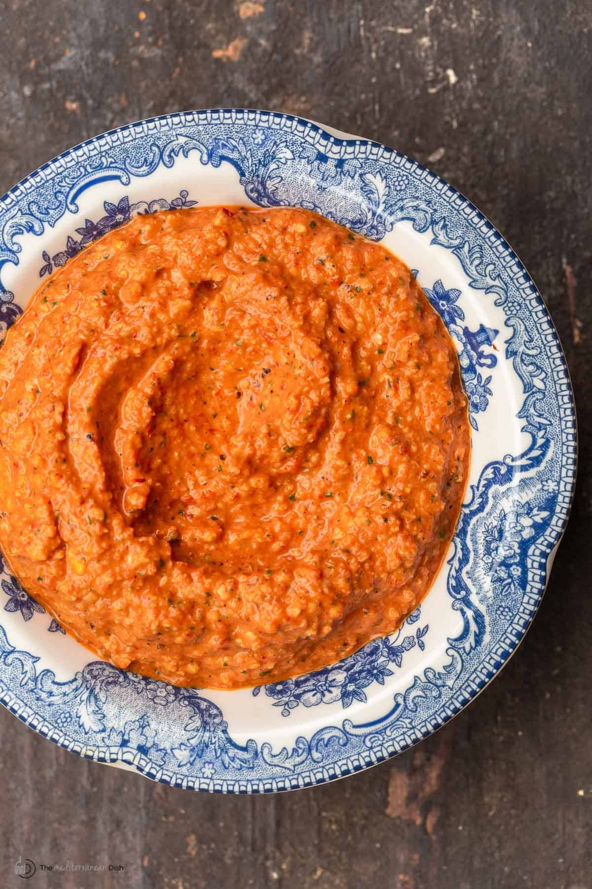 Best Romesco Sauce Recipe (5 Minutes!) l The Mediterranean Dish