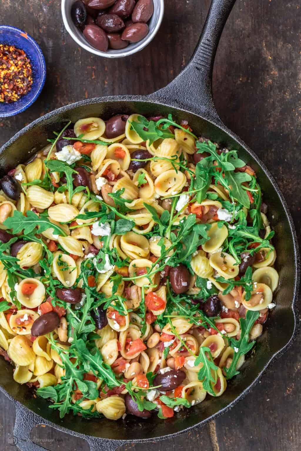 Mediterranean Orecchiette with White Beans & Tomatoes | The ...