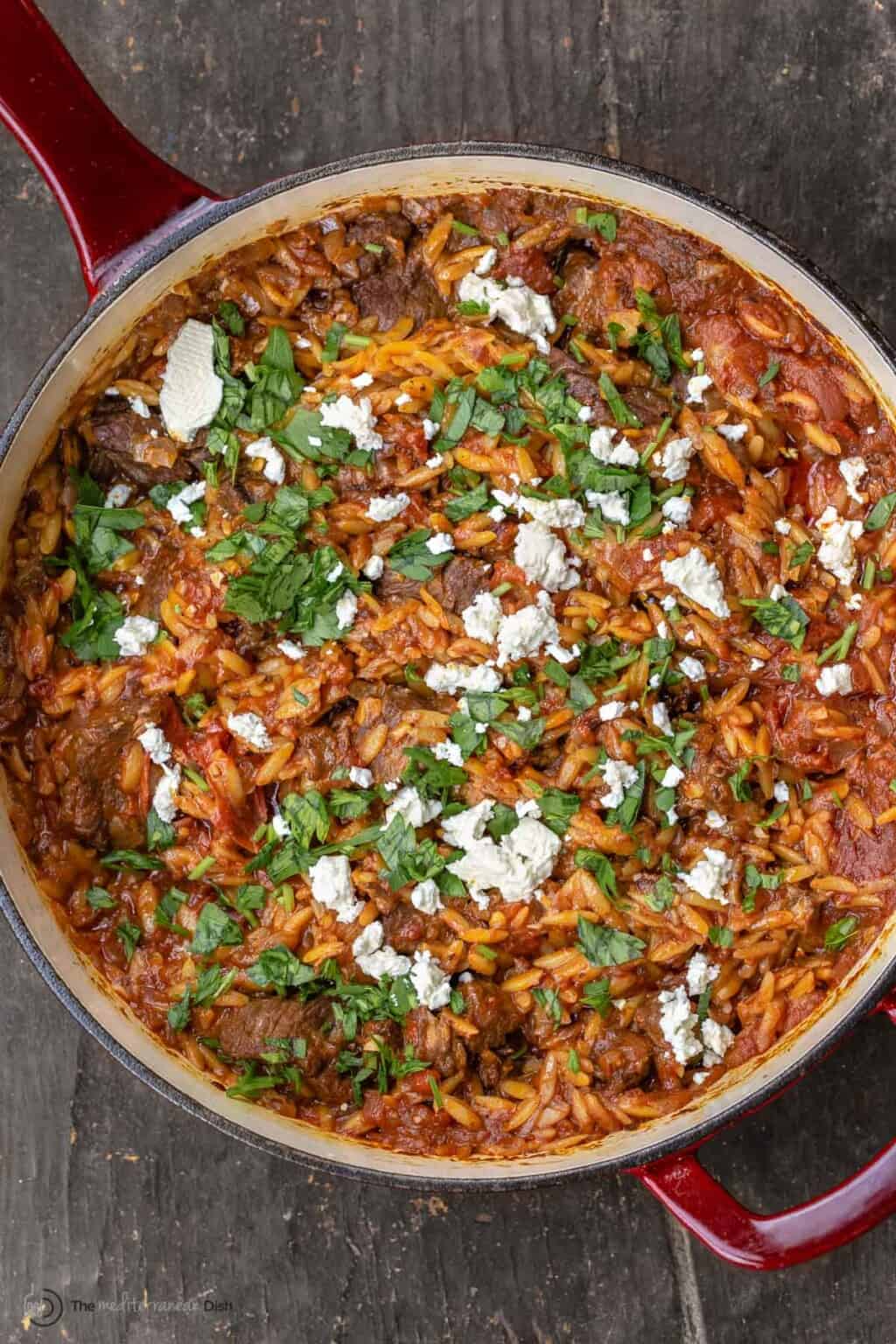 Easy Homemade Youvetsi (Greek Lamb Stew With Orzo) L The Mediterranean Dish