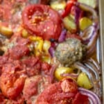 pin image 1 for Italian baked meatballs
