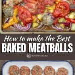 pin image 3 for how to make the best baked meatballs