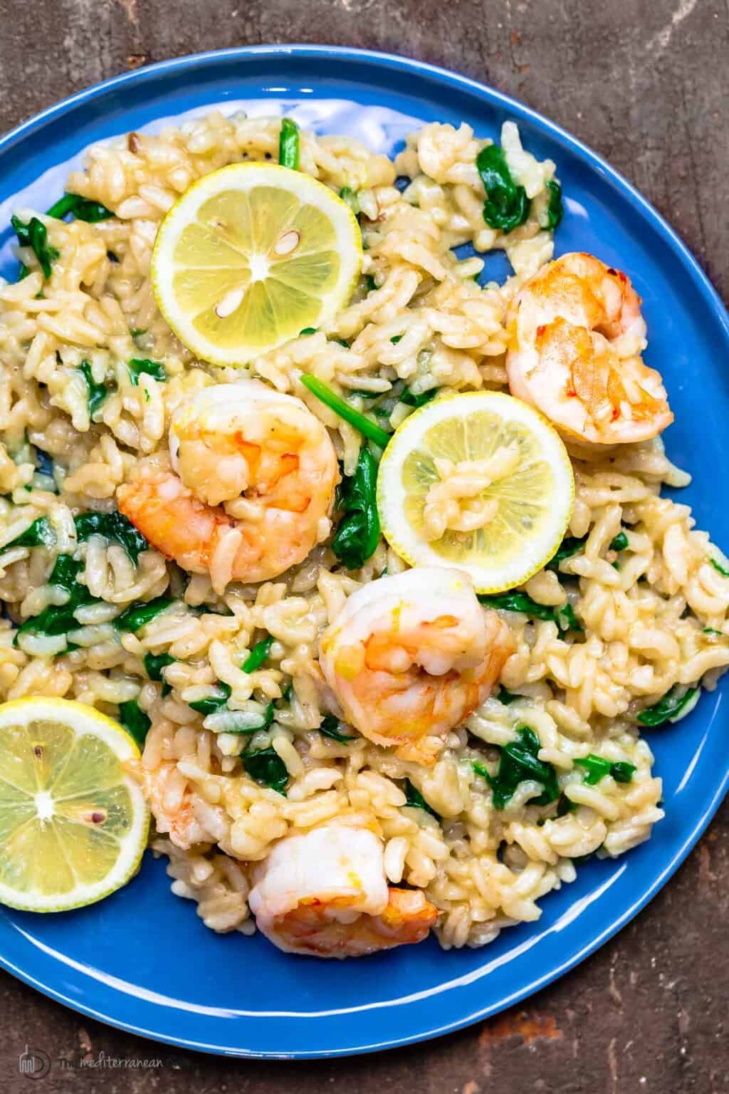 Easy Shrimp Risotto (Instant Pot & Stovetop) The Mediterranean Dish