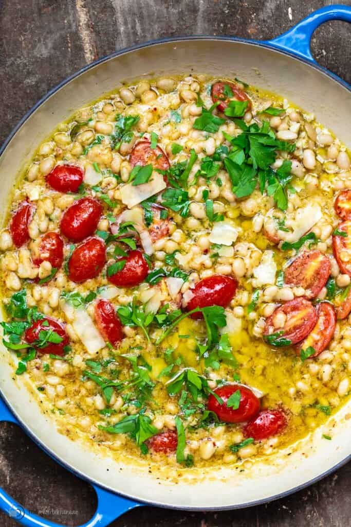 SEXIEST Garlic Parmesan White Beans in 15 Mins The Mediterranean Dish