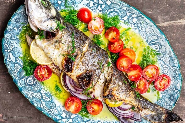 Best Greek Branzino Recipe (20 minutes!) | The Mediterranean Dish