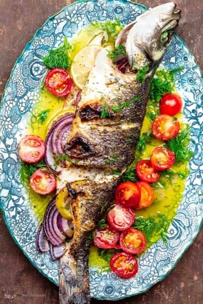 Best Greek Branzino Recipe (20 minutes!) | The Mediterranean Dish