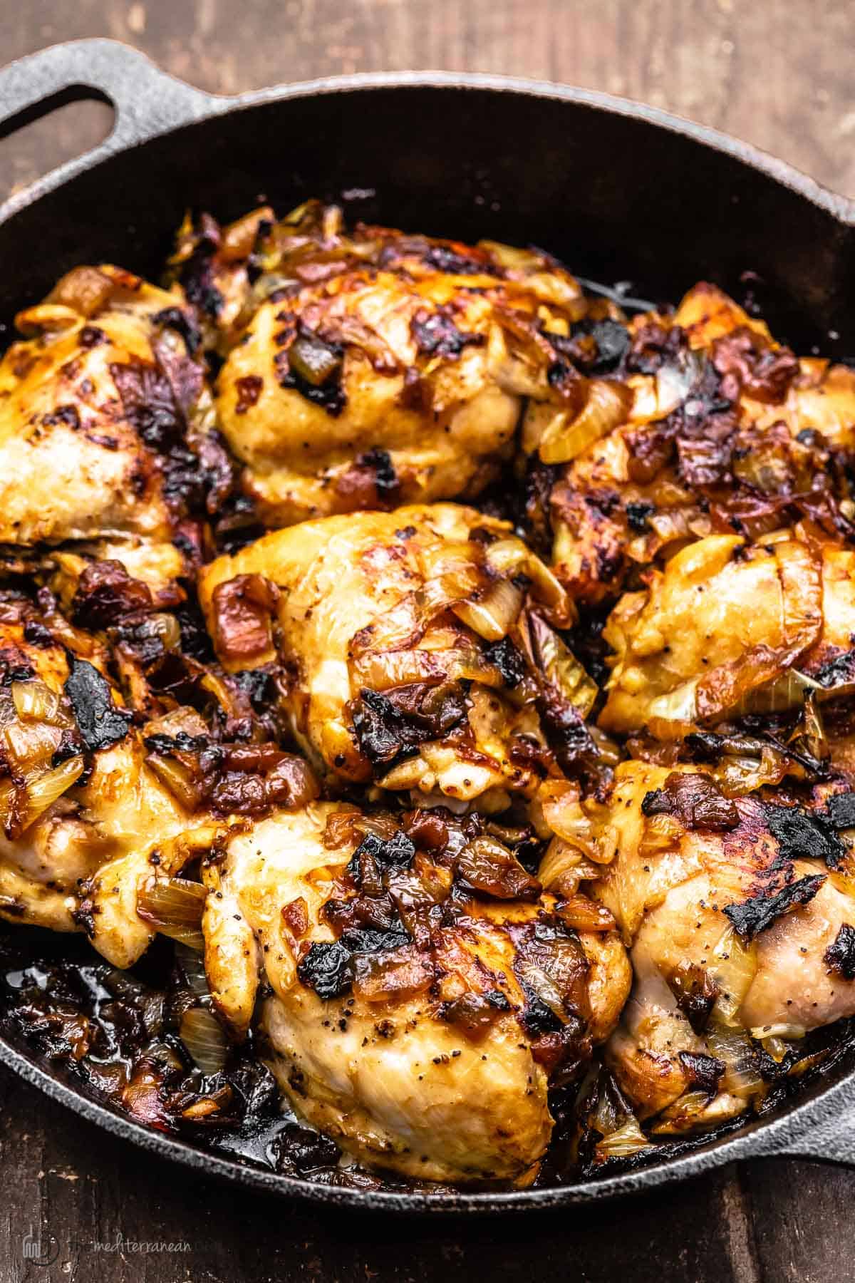 5-Ingredient Skillet Onion Chicken | The Mediterranean Dish