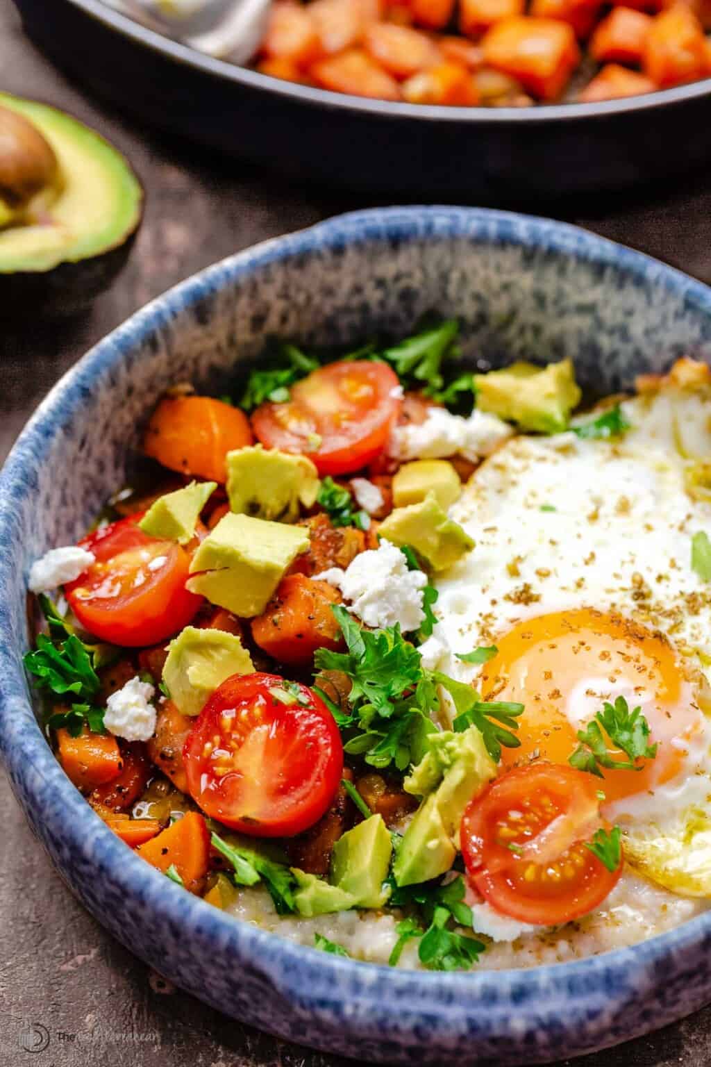 Mediterranean Savory Oatmeal with Egg (20 mins) The Mediterranean Dish