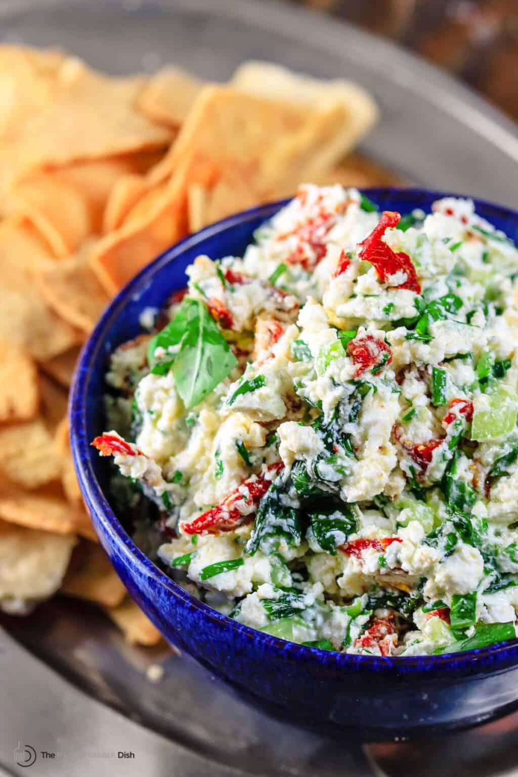 5- Minute Chunky Mediterranean Feta Dip | The Mediterranean Dish