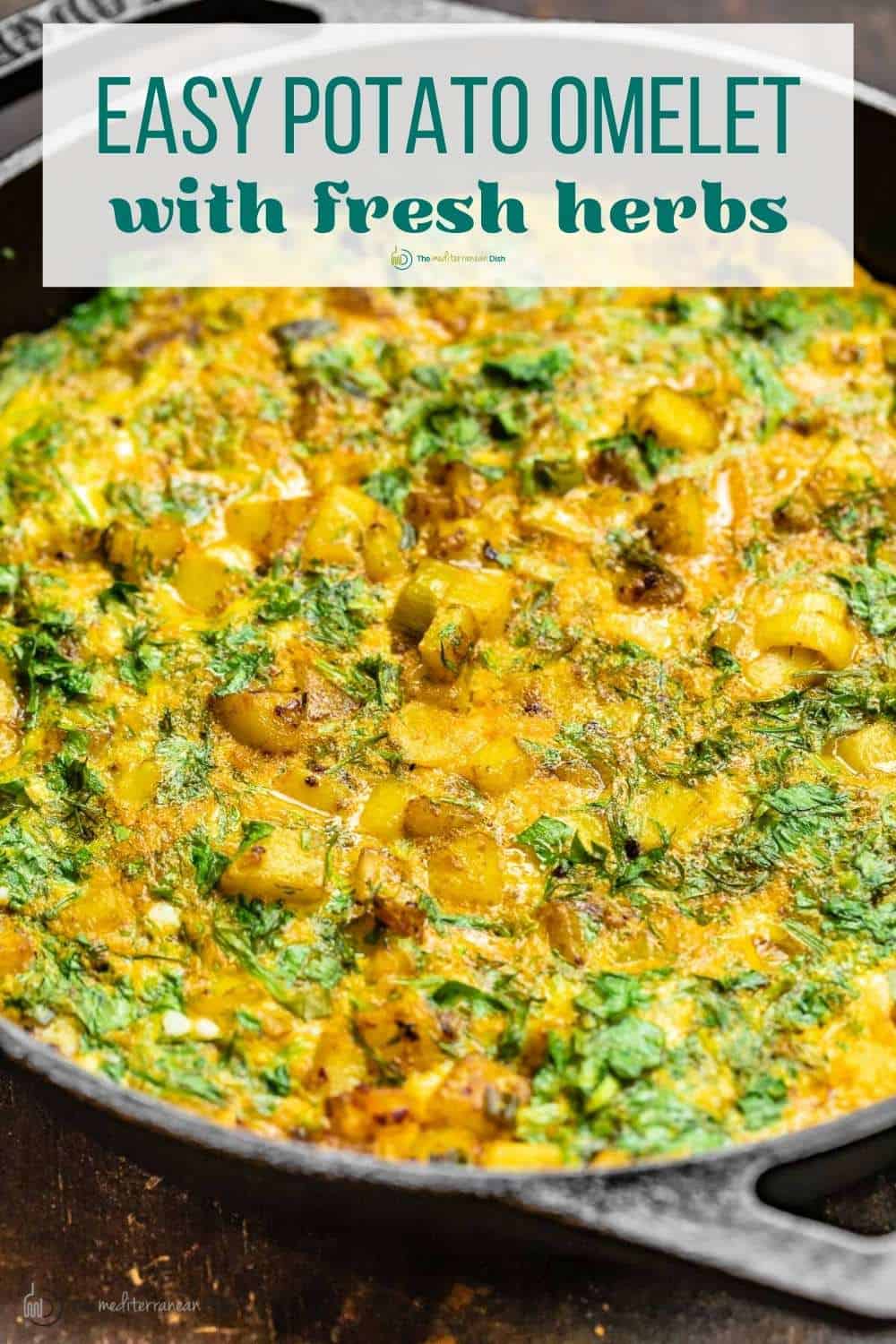 Herby Potato Frittata Recipe (Baked Omelet) - The Mediterranean Dish