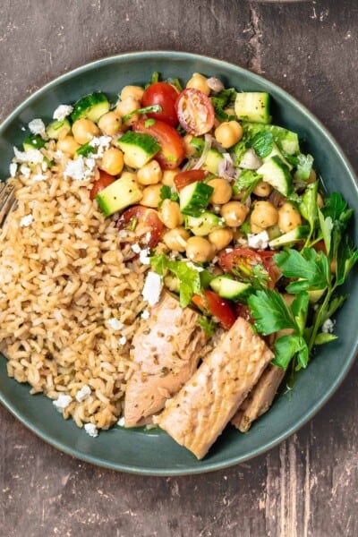 15 Minute Mediterranean Tuna Rice Bowls The Mediterranean Dish 7552