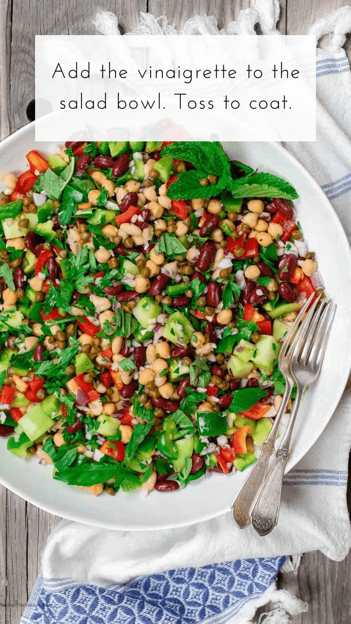Easy Mediterranean Bean Salad - The Mediterranean Dish