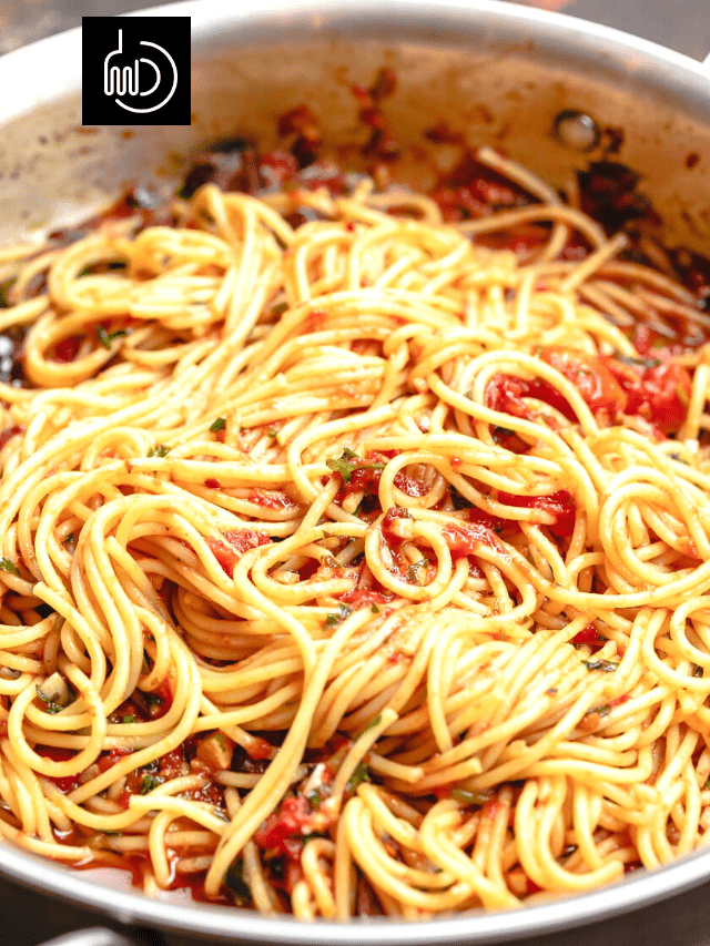 Easy Pasta Puttanesca - The Mediterranean Dish