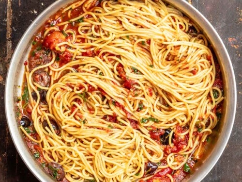 The BEST Pasta Puttanesca Recipe - The Mediterranean Dish