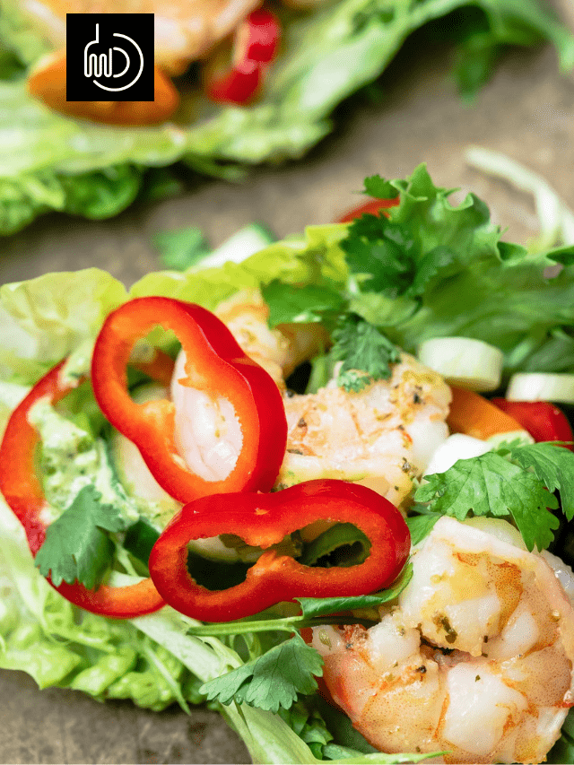 LOADED Shrimp Lettuce Wraps - The Mediterranean Dish