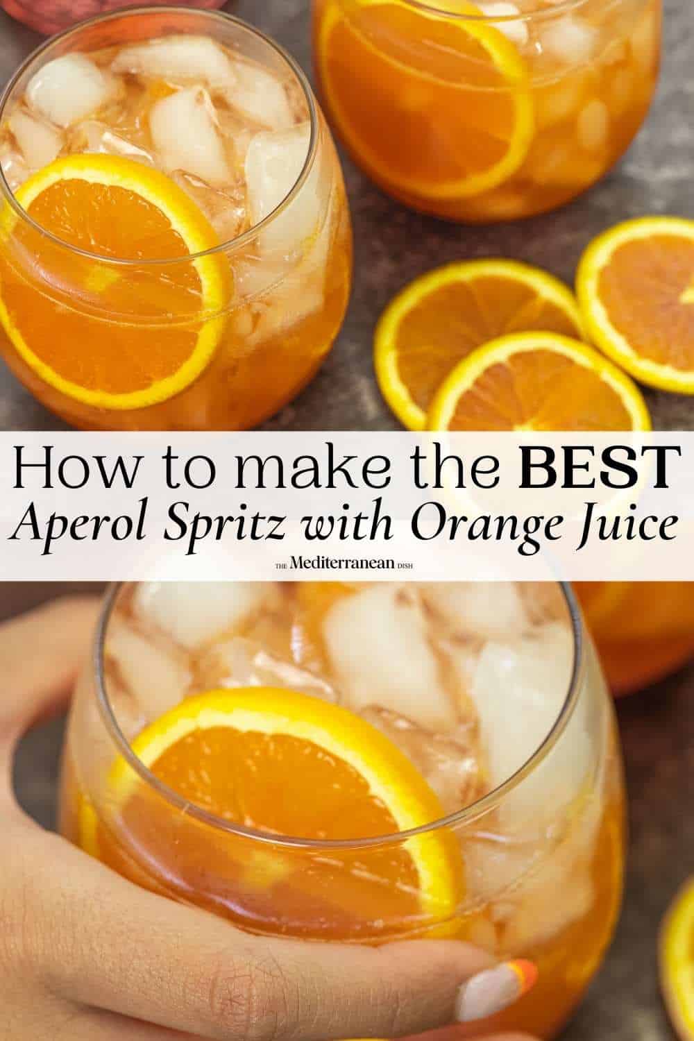 Easy Italian Aperol Spritz Recipe 4 Ingredients The Mediterranean Dish