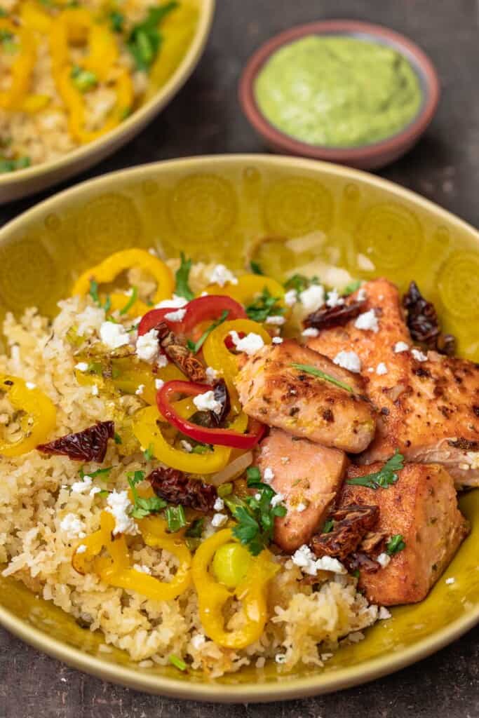 Crispy Salmon Rice Bowl (Better Than TikTok) The Mediterranean Dish