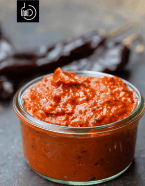 harissa paste web story poster image.