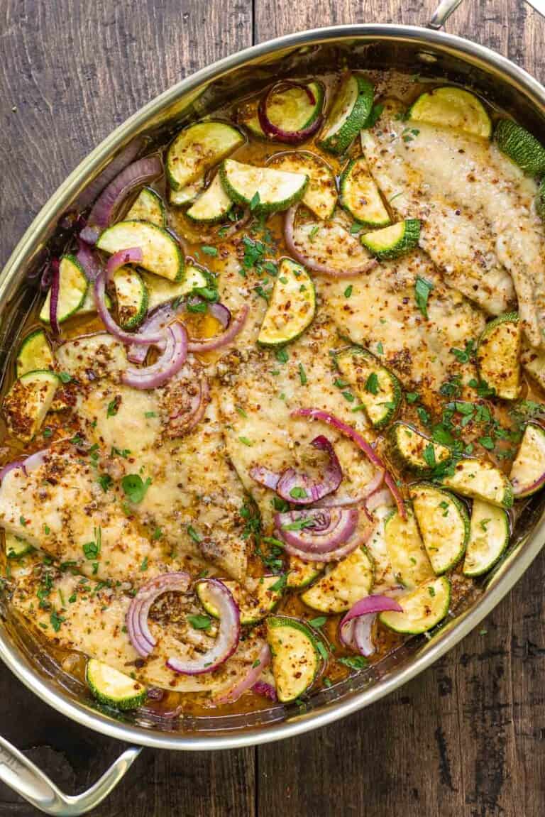 Easy Garlic Parmesan Baked Flounder Recipe The Mediterranean Dish